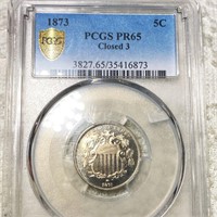 1873 Shield Nickel PCGS - PR65 CLOSED 3