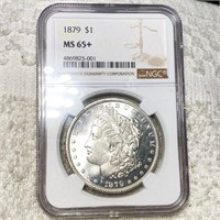 1879 Morgan Silver Dollar NGC - MS65+