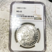 1880-O Morgan Silver Dollar NGC - MS63