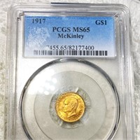 1917 McKinley Gold Dollar PCGS - MS65