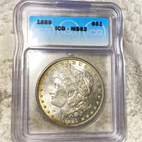 1889 Morgan Silver Dollar ICG - MS63