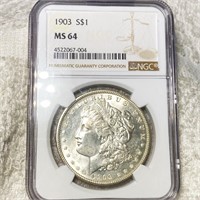 1903 Morgan Silver Dollar NGC - MS64