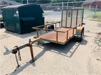 HOMEMADE S/A UTILITY TRAILER, T849880, 4'X8', DIAM