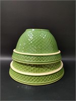 Yellow Ware Ceramic Mixing Bowls