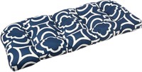 Pillow Perfect Navy Tufted Loveseat Cushion