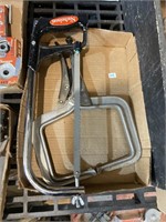 large clamp and hacksaw