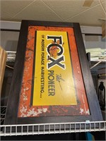 Fox the pioneer Ford harvesting metal advertising