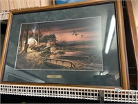 hunters haven Terry Redlin print in frame