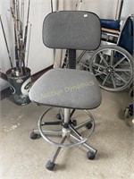 Rolling Steno Chair, Hydrolic Height Adjustment