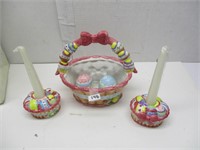 Decorative Basket/Salt and Pepper/Candles