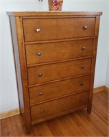 Modern Wood tall chest in exc.
