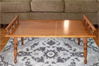 vintage solid maple coffee table