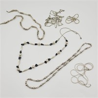 Lot of 6 Metal Beaded Necklaces