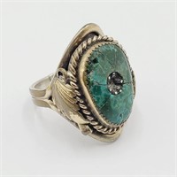 12k GF Sterling & Turquoise Ring