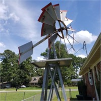 8' galvanized windmill weathervane good shape