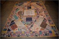Pakistan Persian Style Hand Sewn Quilt 6.1 x 7.10