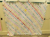 Multi Colored Quilt, Minor Ware, 89"x77"