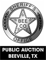 Bee County Sheriff's Office online auction 8/30/2021