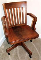 Vintage Wood Office Chair