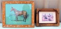 Framed Vintage Horse Pictures
