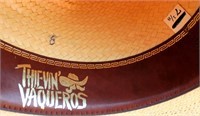 Label inside Thievin' Vaqueros Hat, size 7 1/8