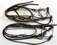 (2) Complete Bridle Sets, "Homemade Rasp"