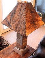 Table Lamp w/Hide Shade