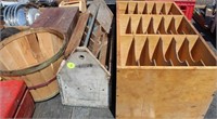 Basket, Tool Box, Wood File/Storage
