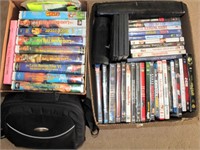 VHS Taped, DVD's & Portable DVD Player