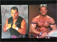 2 Pro Wrestling Autograph Photos