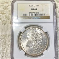 1901-O Morgan Silver Dollar NGC - MS64