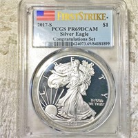 2017-S Silver Eagle PCGS - PR 69 DCAM