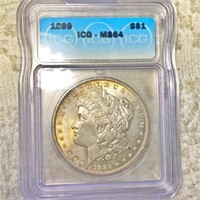 1889 Morgan Silver Dollar ICG - MS64