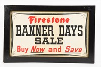 1950'S FIRESTONE BANNER DAYS SALE S/S POSTER