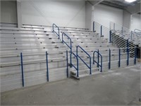 Approx. 36ft long aluminum 9 tier bleachers.