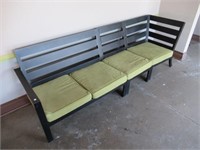 (3) Pc. Metal with cushions waiting lounger.