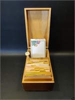 Dovetail Wood Box With Cards