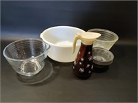 Mixing Bowls, Syrup Pitcher & Mini Bundt Pans