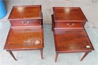 2 Mid Century End Tables