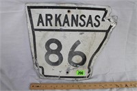Vintage Arkansas 86 Sign