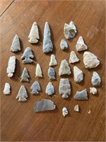 Arrowheads and Flint pieces