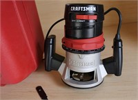 Craftsman 1.5 hp Router w Case exc. tested