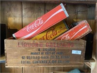 Four Wooden Advertising Crates