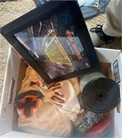 Box of Chicago Bears Souvenirs