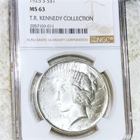 1925-S Silver Peace Dollar NGC - MS63 KENNEDY