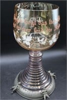 Vintage Oversized Glass German Wine Goblet