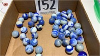 Assorted Agate And Other Named Marbles Lot Of 50