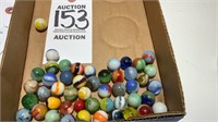 Lot Of 50 Marbles Vintage To Antique