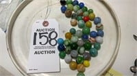 50 Assorted Sizes And Colors Of Marbles