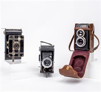 Lot of 3 Vintage Cameras Kodak / Agfa / Argus